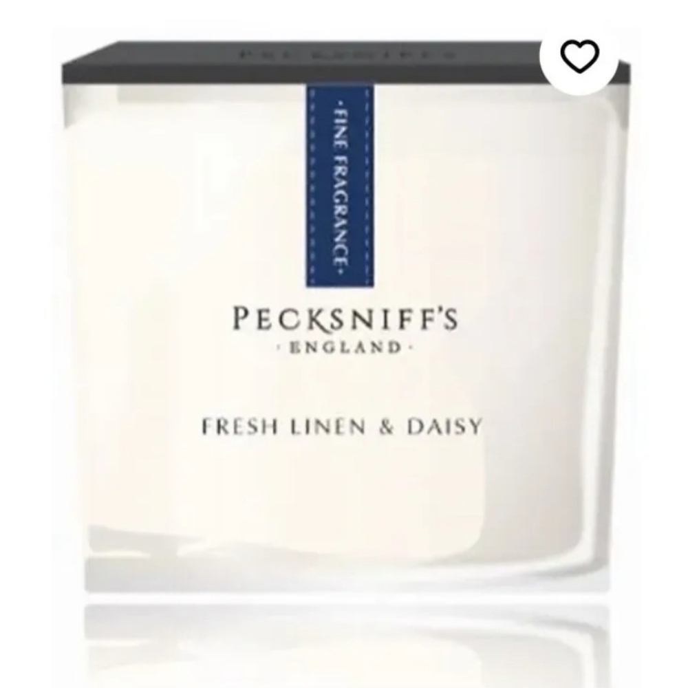 Pecksniffs 1W Fresh Linen & Daisy Small Scented Candle 360g NEW